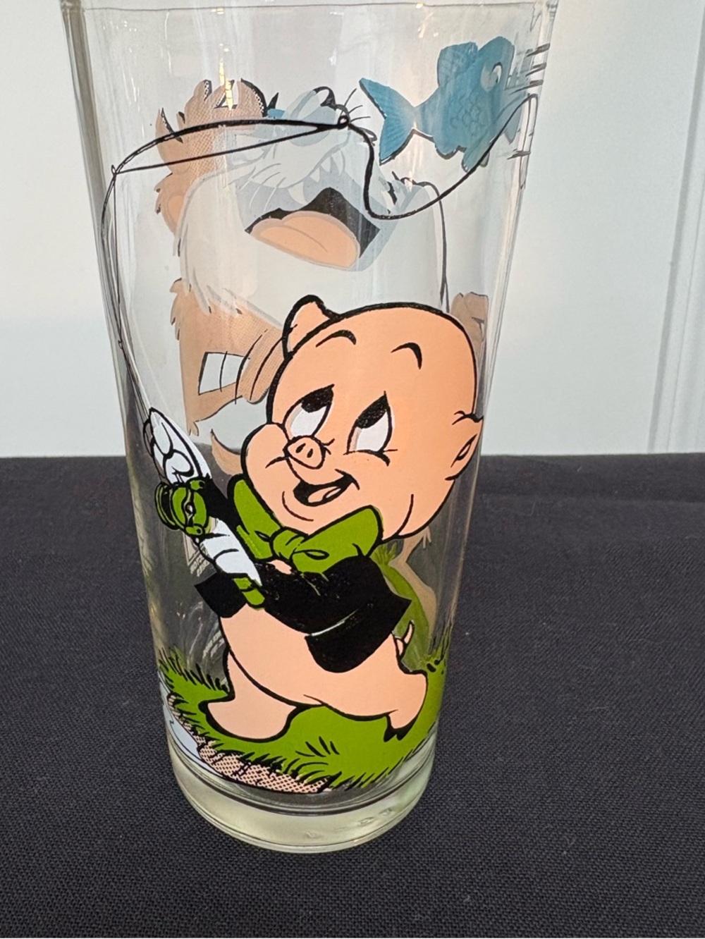 Vintage 1976 Warner Bros. Porky Pig Glass - Pepsi collection